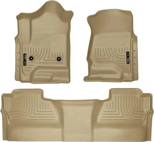 Miniatura 12 de Husky Liners Forros para el asiento delantero y segundo asiento se adapta a Silverado 14-18 Negro