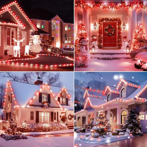 Miniatura 6 de Brightown - Cadena de luces de Navidad C9 al aire libre, luces LED de hadas facetadas de fresa, extensibles, con certificación UL, para fiesta, C9