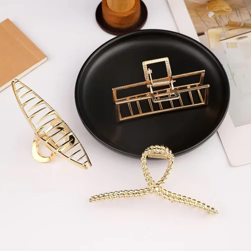 Miniatura 8 de Mehayi 3 pinzas de metal grandes para cabello grueso y pesado, agarre fuerte, agarre grande, antideslizante, pinza de mandíbula para cabello largo