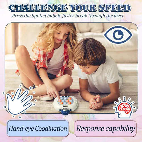 Miniatura 3 de GAPER GO Juguete antiestrés con luz para niños de 5, 7, 8 a 12, rompecabezas de mano, juguetes sensoriales con pantalla LED, juguetes de Navidad
