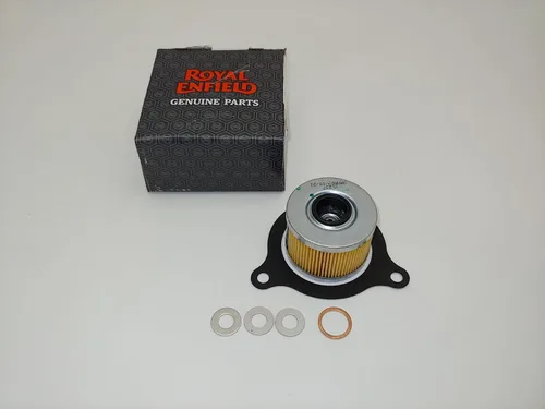 Miniatura 4 de 5 Royal Enfield OEM Himalayan & Scram 411 Filtros de aceite para motocicleta, sellos, juegos de arandelas aplastadas. JL Missouri Parts & Misc.