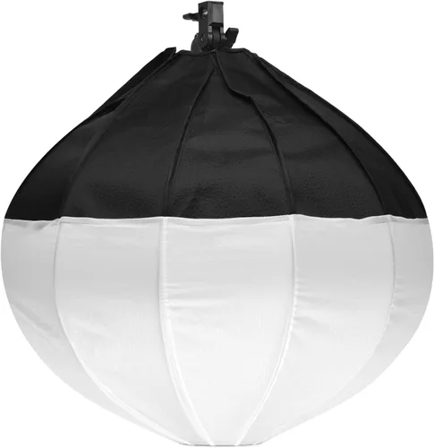 Miniatura 7 de Andoer 19.7 in/19.7 pulgadas linterna softbox esférica plegable caja suave de instalación rápida con enchufe E27 bolsa de transporte para estudio