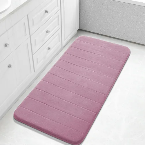 Miniatura 25 de Yimobra Tapete de baño de espuma viscoelástica, súper suave, absorbente, antideslizante, de secado rápido, lavable a máquina, tapete para bañera