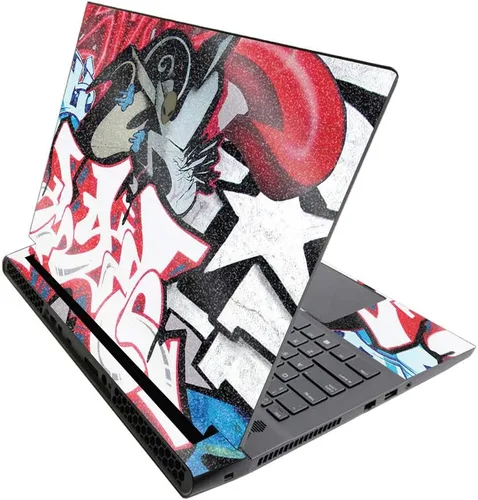 Miniatura 572 de MightySkins - Skin brillante con purpurina para Alienware M17 R3 (2020) y M17 R4 (2021) - Diversión de los años 90 Acabado duradero con purpurina