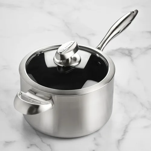 Miniatura 4 de Scanpan CX+ - Cacerola antiadherente Stratanium Plus de 4 cuartos de galón, acero inoxidable de 5 capas