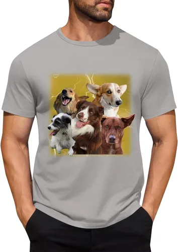 Miniatura 20 de Camisetas personalizadas para hombre, camiseta personalizada con fotos, imagen de mascota, camiseta unisex, diseña tu propio regalo divertido