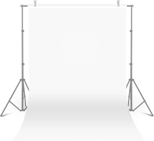 Meking Telón de fondo de PVC blanco de 47.24 x 118.11 pulgadas para fotografía, fondo sin costuras de vinilo de PVC mate y reflectante para sesión