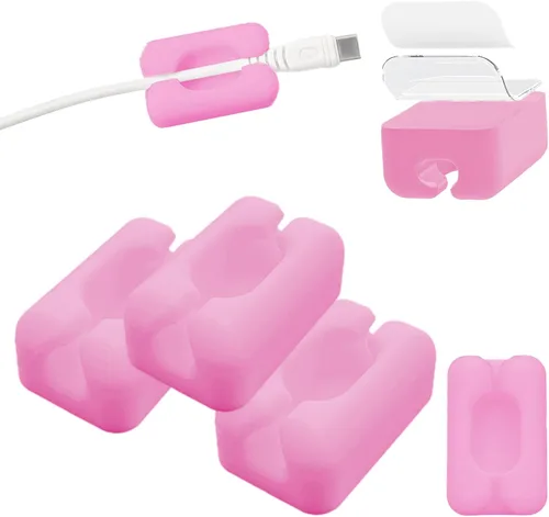 Miniatura 8 de Organizador de cables de silicona para cables, clips de cuerda de luz, organizador de cables de electrodomésticos, organizador de cables