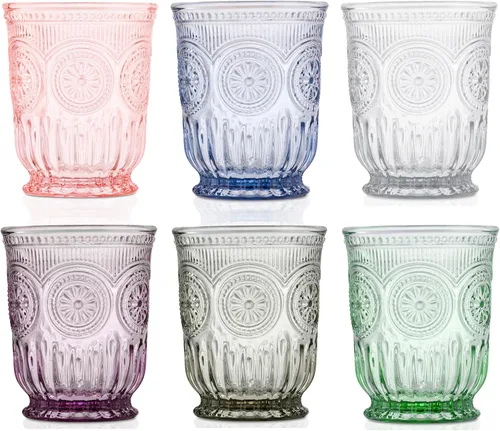 Miniatura 11 de Juego de 6 vasos altos rosados de 10 onzas