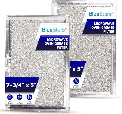 Miniatura 9 de BlueStars WB06X10309 WB06X10359 - Filtro de grasa para microondas de repuesto de 7.64 x 5.12 pulgadas, compatible con microondas G.E LG Kenmore