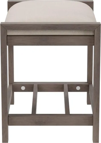 Miniatura 10 de Hillsdale Muebles Amelia - Taburete de tocador, gris antiguo