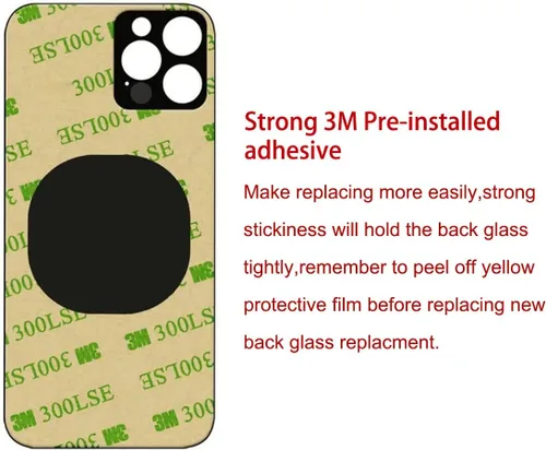 Miniatura 4 de Reemplazo de cristal trasero OEM para iPhone 14 Pro Max de 6.7 pulgadas con kit de herramientas de reparación y adhesivo preinstalado (dorado)