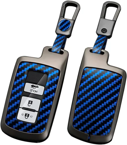 Miniatura 12 de ontto Funda de metal para llave de automóvil con llavero para Toyota Camry Prius c Avalon Corolla Tacoma Land Cruiser Highlander Tundra 4Runner
