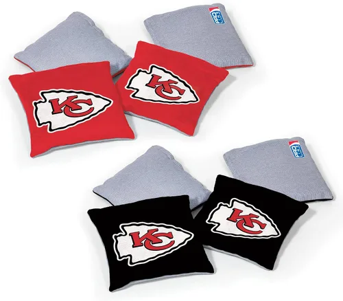 Miniatura 17 de Wild Sports - Bolsas de frijoles de doble cara de fútbol americano profesional de la NFL, 8 unidades, bolsas de lanzamiento de primera calidad