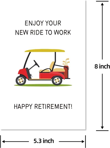 Miniatura 5 de Tarjeta de feliz jubilación amante del golf, divertida tarjeta de golfista marido, regalo de despedida para papá, disfruta de tu nueva tarjeta