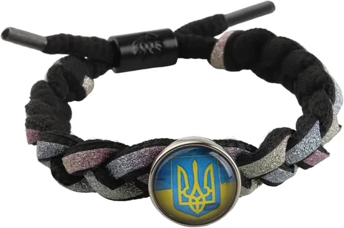 KEYCHIN Collar con símbolo ucraniano, regalo inspirado en Tridente de Ucrania, joyería de recuerdo para amigos y familiares