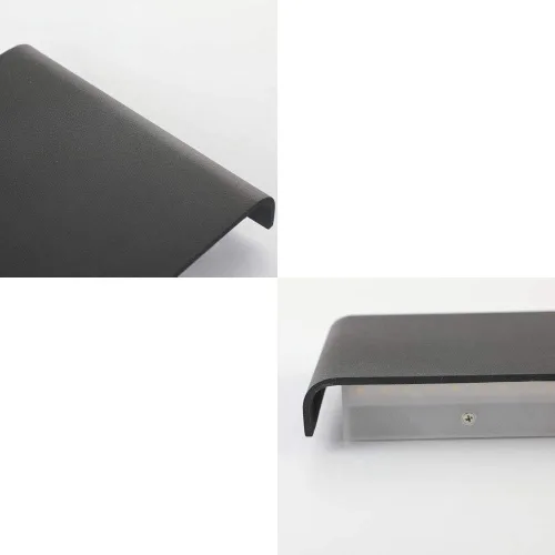 Miniatura 5 de Joosenhouse Lámparas de pared LED negras para pasillo de 10W, apliques de pared modernos arriba y abajo para peldaños junto a la cama, accesorios