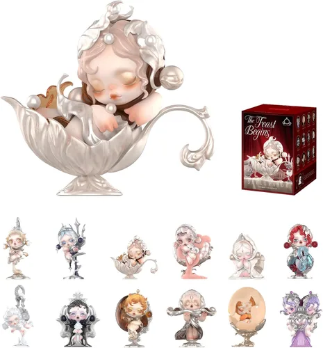 Miniatura 9 de POP MART SKULLPANDA The Feast Begins Series - Figuras de caja ciega, juguetes coleccionables, decoración del hogar, regalos de cumpleaños para niñas