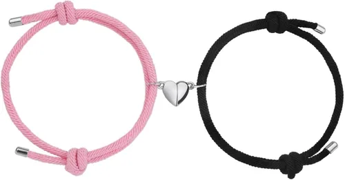 Pulseras magnéticas para parejas, pulseras de atracción mutua, votos de amor eterno, pulseras de pareja ajustables, regalos de joyería expresan amor