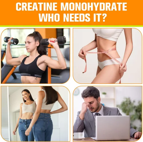 Miniatura 9 de Monohidrato de creatina, creatina líquida para masa muscular, fuerza, glúteos, glúteos y resistencia, creatina para mujeres y hombres con colágeno