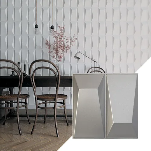 Miniatura 9 de Ekena Millwork WP12X12LOWH 11 7/8 pulgadas de ancho x 11 7/8 pulgadas de alto Locke EnduraWall Decorativo 3D Panel de pared cubre 0.98 pies cuadrados