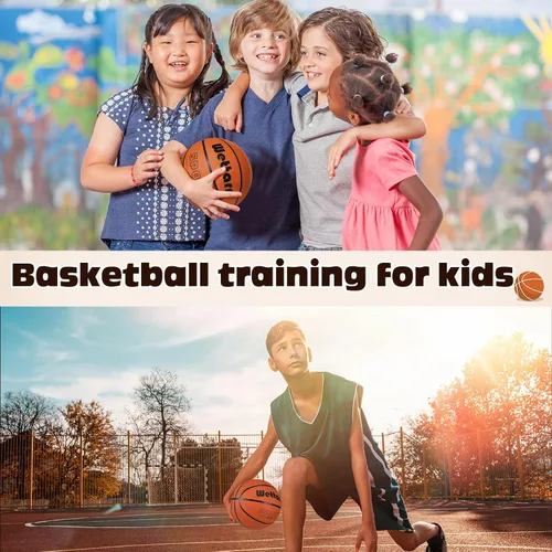 Miniatura 4 de Wettarn Rubber Training Basketball with Pump Street Ball Made for Teens Adults Indoor and Outdoor Game Gym Training Competition Basketball