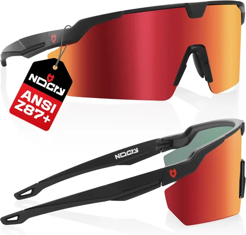 Miniatura 9 de NoCry Gafas de Sol ANSI Z87 para Hombres o Mujeres con Protección Anti-Rayones y 100% UV — Gafas de Seguridad con Lentes de Alto Contraste Teñidas