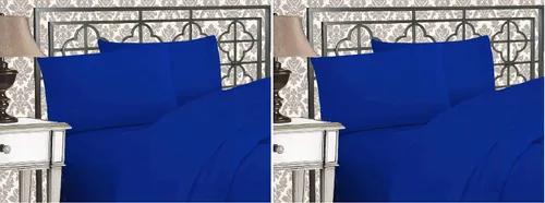 Miniatura 40 de Elegante juego de cómodas sábanas para cama de 1500 hilos resistente a arrugas y a la decoloración, calidad egipcia de lujo ultrasuave de 4 piezas
