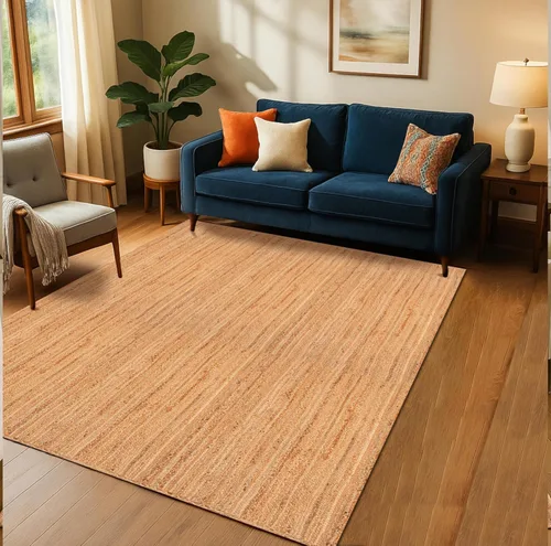 Miniatura 11 de Hausattire Alfombra Trenzada Bohemia de 2'x3' - Multicolor, Alfombras Pequeñas de Yute y Algodón Estilo Granja para Entrada, Sala
