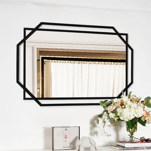 Miniatura 6 de Espejo decorativo de pared, espejo de acento moderno para sala de estar, escritorio de entrada, comedor