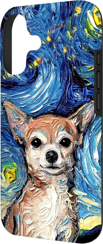 Miniatura 2 de Aja - Funda para iPhone 17, diseño de perro de noche estrellada, color marrón