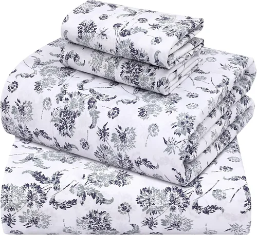Miniatura 31 de ZOYER Sábanas de percal 100 % algodón tamaño King, refrescantes y transpirables para personas que duermen con calor, ropa de cama crujiente