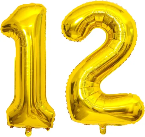 Miniatura 15 de Globo dorado grande de 40 pulgadas con letras del alfabeto de Mylar de aluminio de helio, globos de número grande para cumpleaños, aniversario
