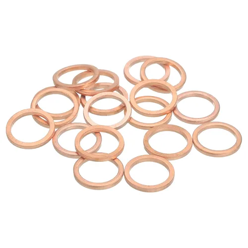 Miniatura 38 de MECCANIXITY Arandela plana de 28 piezas, arandelas de cobre M8, anillo de sellado de cobre, kit de arandela aplastante, 0.315 in de diámetro