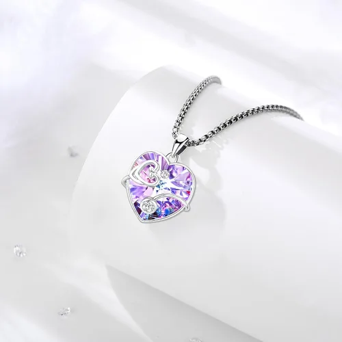 Miniatura 42 de Collar de alas de ángel de plata de ley 925, ángel de la guarda, enfermera RN caduceo, dije de ángel de cristal, joyería de regalo para mujer
