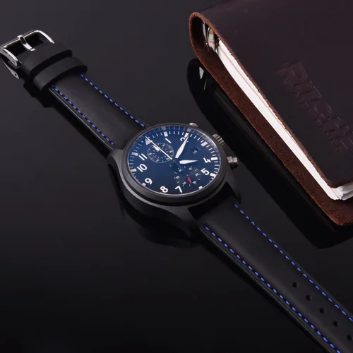 Miniatura 2 de Ritche - Correa de reloj de cuero de liberación rápida, 18, 19, 20, 21, 22, 23 y 24mm
