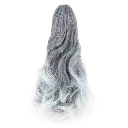 Miniatura 14 de Extensión de cola de caballo con clip de garra, extensiones de cabello ondulado de 18 pulgadas, cola de caballo larga para mujer, extensiones