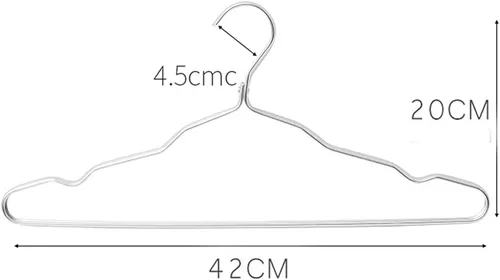 Miniatura 6 de 5Pcs Clothes Hanger Anti-Slip Antideformation Aluminium Alloy Closet Dress Clothing Towel Multifunction Storage Rack Coat Hanger(E)