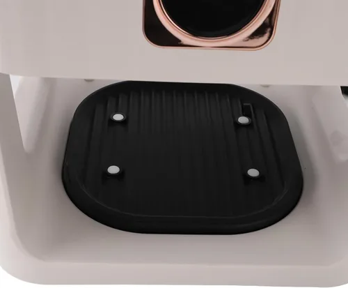 Miniatura 8 de Freidora de aire inteligente con ventana visual, capacidad de 6 L, control de temperatura, blanco, para comidas, freír, asar, recalentar