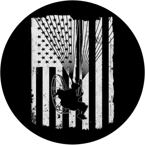 Miniatura 3 de Paramotor Powered Parapente USA American Flag PopSockets PopGrip: agarre intercambiable para teléfonos y tabletas