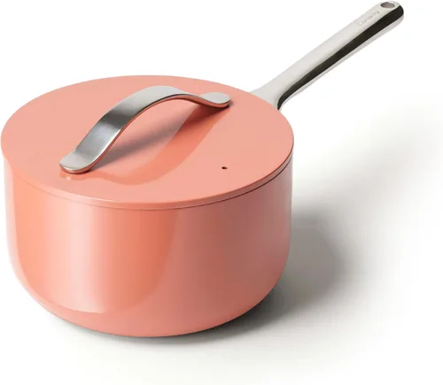 Miniatura 28 de Caraway Sartén antiadherente de cerámica con tapa (3 cuartos de galón), no tóxico, sin PTFE ni PFOA, apto para horno y compatible con todas