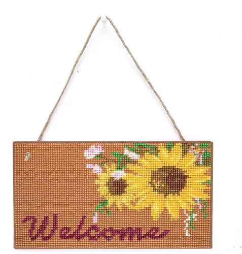 Miniatura 5 de Cartel colgante de pintura de diamante de gato 5D DIY – Colgantes de ventana de puerta de arte de taladro completo – Kit de arte de pared de jardín