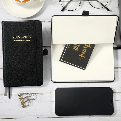 Miniatura 9 de Agenda de bolsillo 2026-2028, agenda mensual de 3 años 2026-2028, enero de 2026 a diciembre de 2028, 6.2 x 4 pulgadas, 60 páginas de notas