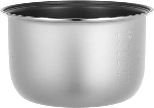 Miniatura 5 de STOBAZA Olla a presión eléctrica antiadherente de repuesto para olla interior de aleación de aluminio, revestimiento de olla arrocera de 7.08 x 7.08