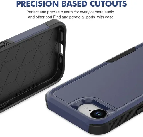 Miniatura 400 de Jeylly Funda para iPhone SE/Funda para iPhone 5S, Exterior de Plástico Duro que Absorbe Golpes + Interior de Silicona de Goma Defensor contra