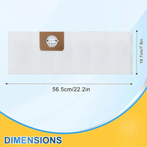 Miniatura 3 de KEEPOW Bolsas de vacío de 4 galones de repuesto compatibles con Vacmaster de 4 galones para aspiradora húmeda/seca VF408, VF408B, VF410P, parte #