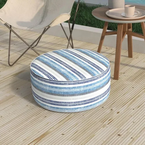 Miniatura 40 de Taburete inflable para exteriores de 31 pulgadas de diámetro x 14 pulgadas de alto, taburete portátil para todo tipo de clima, taburete de muebles