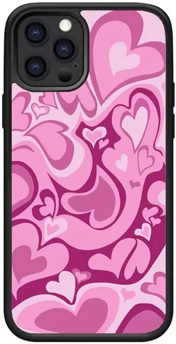 Miniatura 8 de Compatible con iPhone 12 y 12Pro - Funda protectora delgada y suave con diseño de corazón verde para niñas y mujeres