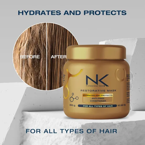 Miniatura 6 de NK Professional Care – Mascarilla Restauradora – Hidratación y Protección – Anti-Frizz y Acondicionador con Niacinamida, Pantenol, Vitamina C
