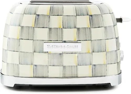 Miniatura 13 de MACKENZIE-CHILDS Tostadora de 2 Rebanadas, Tostadora Decorativa para Cocina, Azul y Blanco de Royal Check